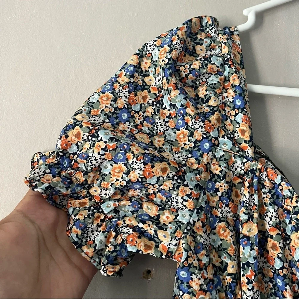 SHEIN Floral Midi Dress Size Medium - Picture 4 of 8